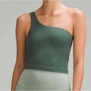 lululemon athletica Forest Green Asymmetrical Crop Top